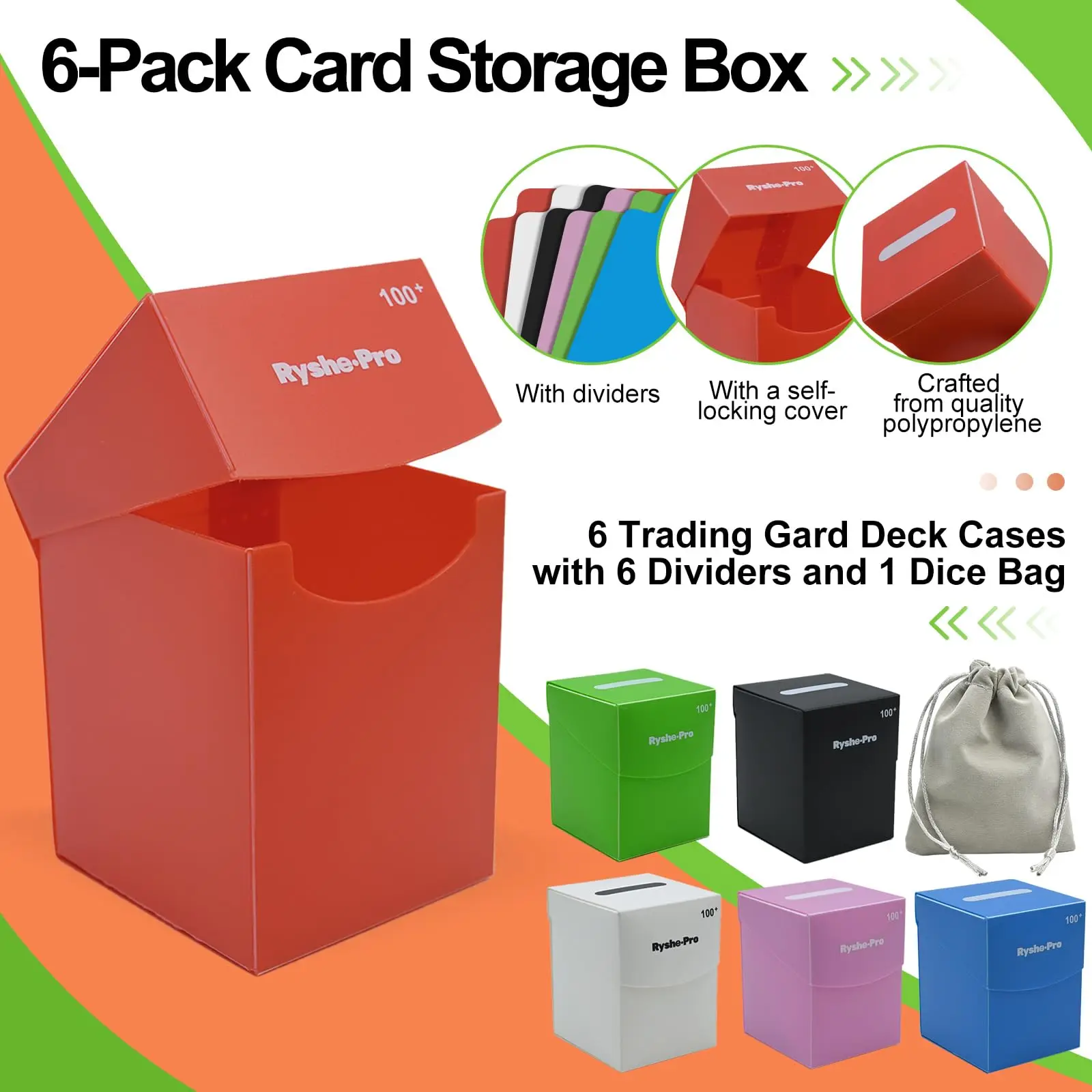 TCG Deck Box for 100+ Cards Commander Deck Holder for MTG Yugioh PKM Trading Card Storage Case with Divider for Magic Board Game - AliExpress 26 TCG Deck Box for 100+ Cards Commander Deck Holder for MTG Yugioh PKM Trading Card Storage Case with Divider for Magic Board Game - AliExpress 26