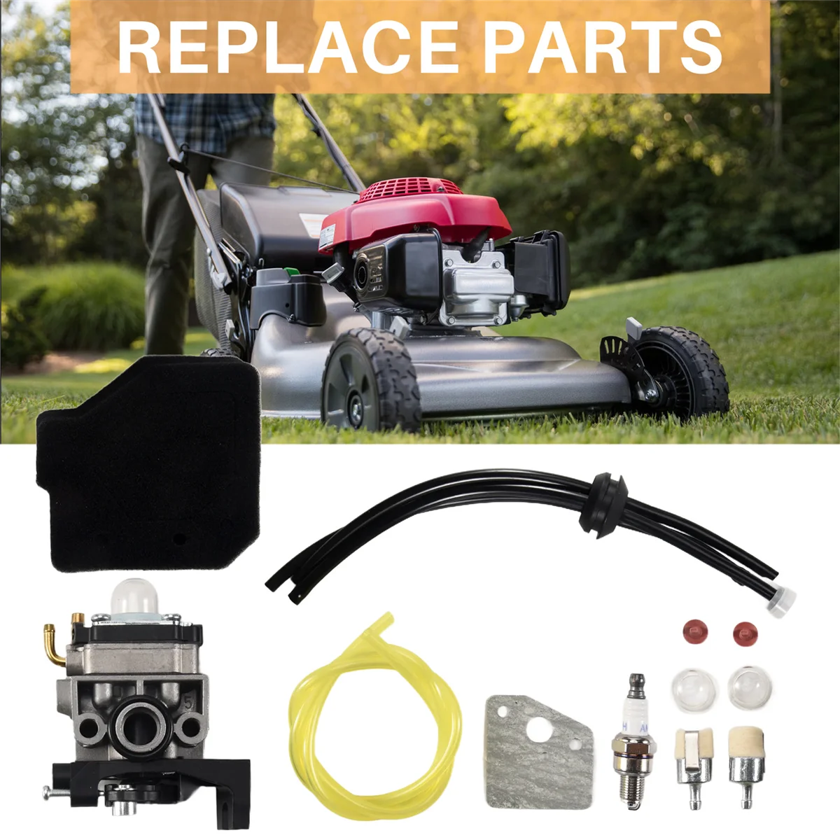 Carburetor Kit for Honda GX25 GX25N GX25NT GX35 FG110 FG110K1 HHT35 HHT25S 4-Cycle Engine Replacement 16100-Z0H-825 Rich