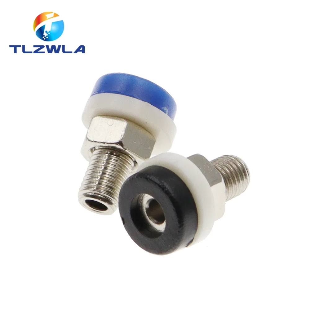 5PCS 2MM Banana Socket Binding Post Nut Banana Plug Jack Electrical Connector Terminal Test Hole DIY Parts