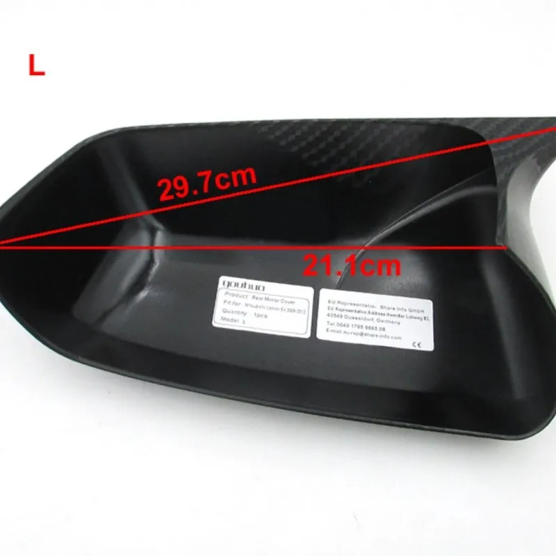 

Для Mitsubishi Lancer EX 2009-2012: Накладка на зеркало заднего вида, модифицированный корпус зеркала заднего хода, карбон