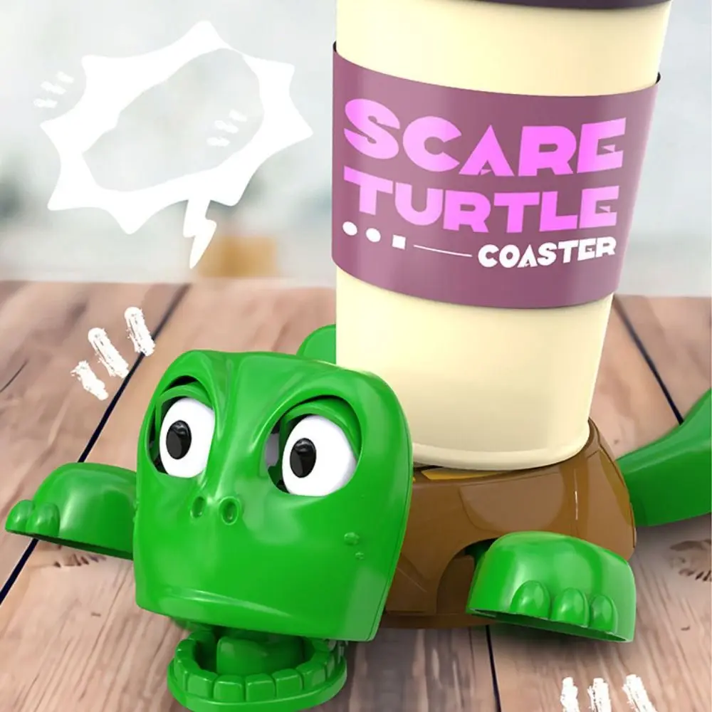 DIY Assembly Turtle Cell Phone Bracket Press Frightened Turtle Panicked Turtle Coaster ABS Mug Holder Turtle Cup Pad Quirky Toys