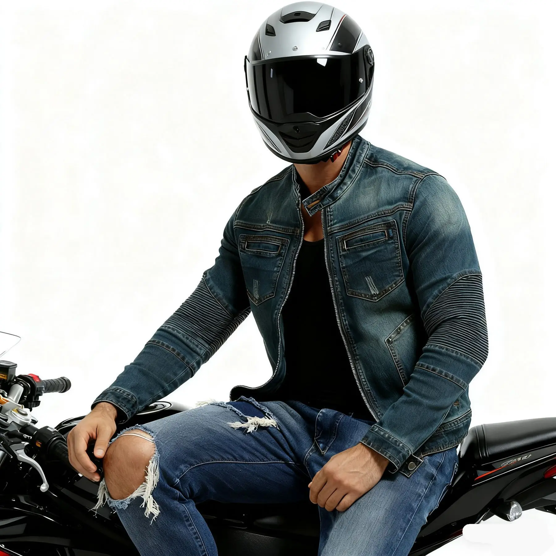 Motorcycle Riding Shirt Jacket Men Blue Denim Long Sleeve Moto Biker Coat Casual Urban Touring Off Road Street Style Daily Wear