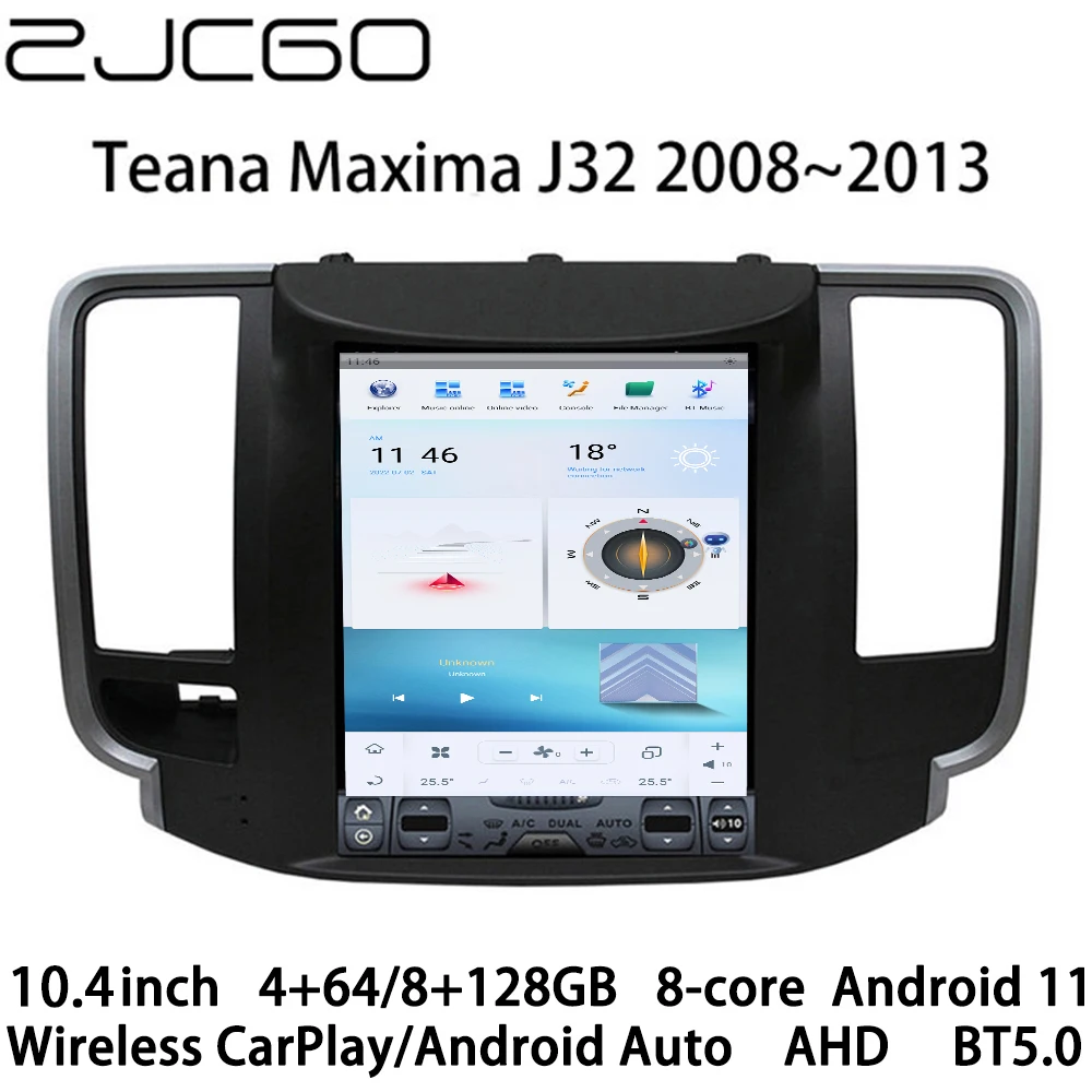 

ZJCGO автомобильный мультимедийный плеер стерео GPS Радио Навигация Android экран для Nissan Teana Maxima J32 2008 2009 2010 2011 2012 2013