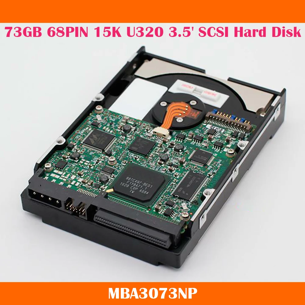 For Fujitsu MBA3073NP 73GB 68PIN 15K U320 3.5' SCSI Hard Disk Industrial Medical Equipment HDD Work Fine High Quality Fast Ship