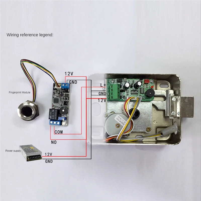 Y45A-K202 DC12V 低消費電力回転式リレーボタン指紋制御ボード指紋アクセス制御システム用
