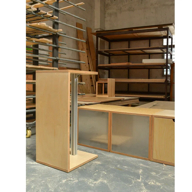 Скандинавская простая алюминиевая мебель, березовая океанская доска, журнальный столик типа C, журнальный столик, столик