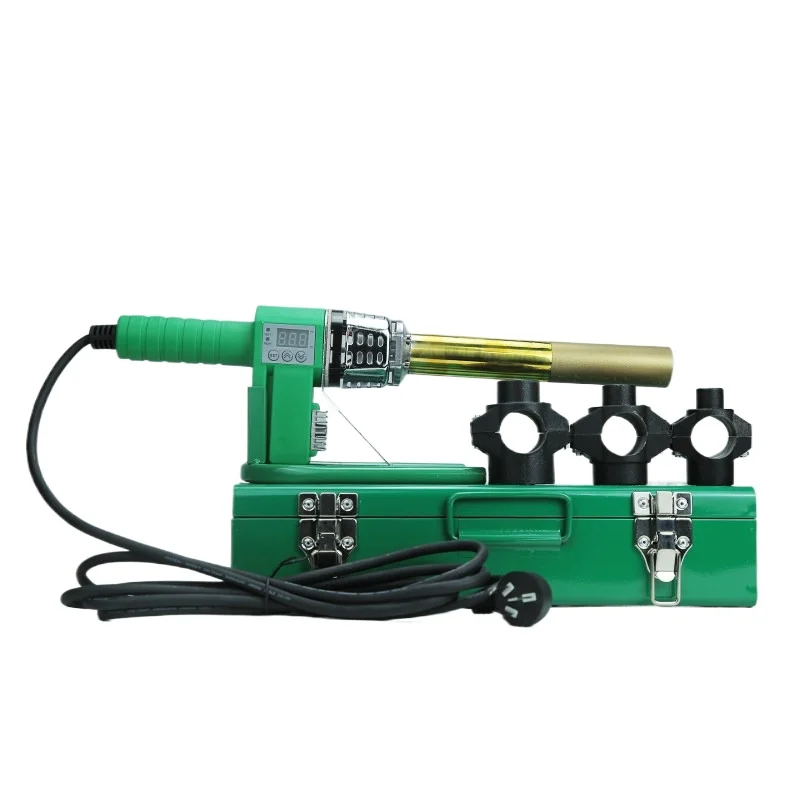 360° Round Bar Detachable Digital Mini Pipe Fusion Welder Cylindrical Hot Melt Gun With Clamp Mold Head