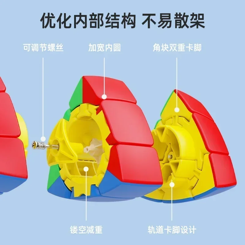 Seecube-sengso-プロの魔法の立方体,5軸,回転するスピードパズル,脳の体操,教育玩具,3層,ネオ