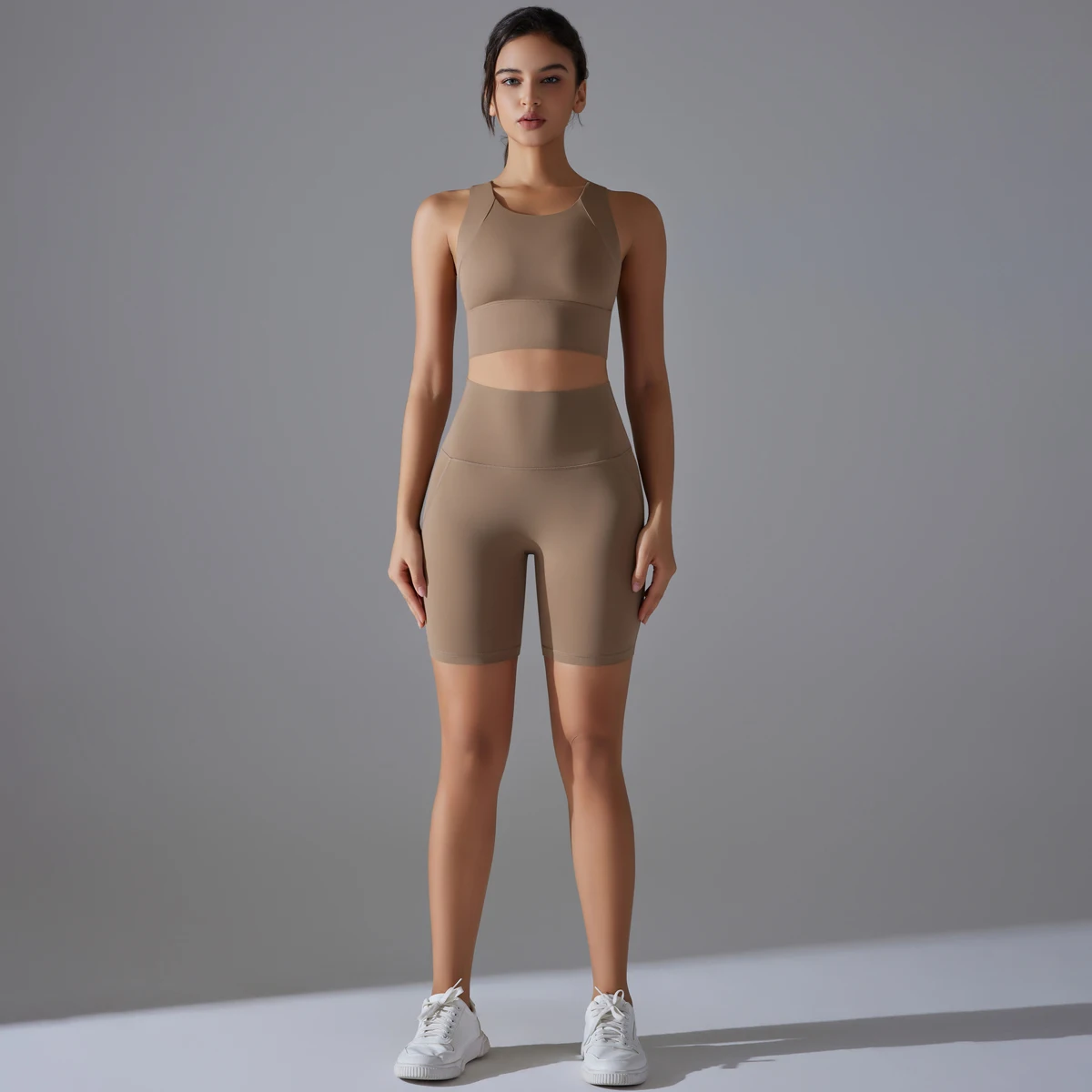 Yoga Sets Sports Bra Women Seamless Halter Neck Strap Bra Sexy Backless Yoga Tops Gym Running High Elastic Slim Yoga