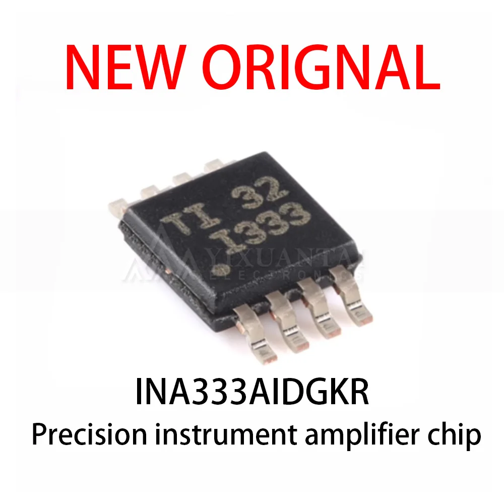 (10-50piece)100% New original INA333AIDGKR INA333A I333 VSSOP-8 Precision Instrumentation Amplifier Chip IC Integrated Circuit