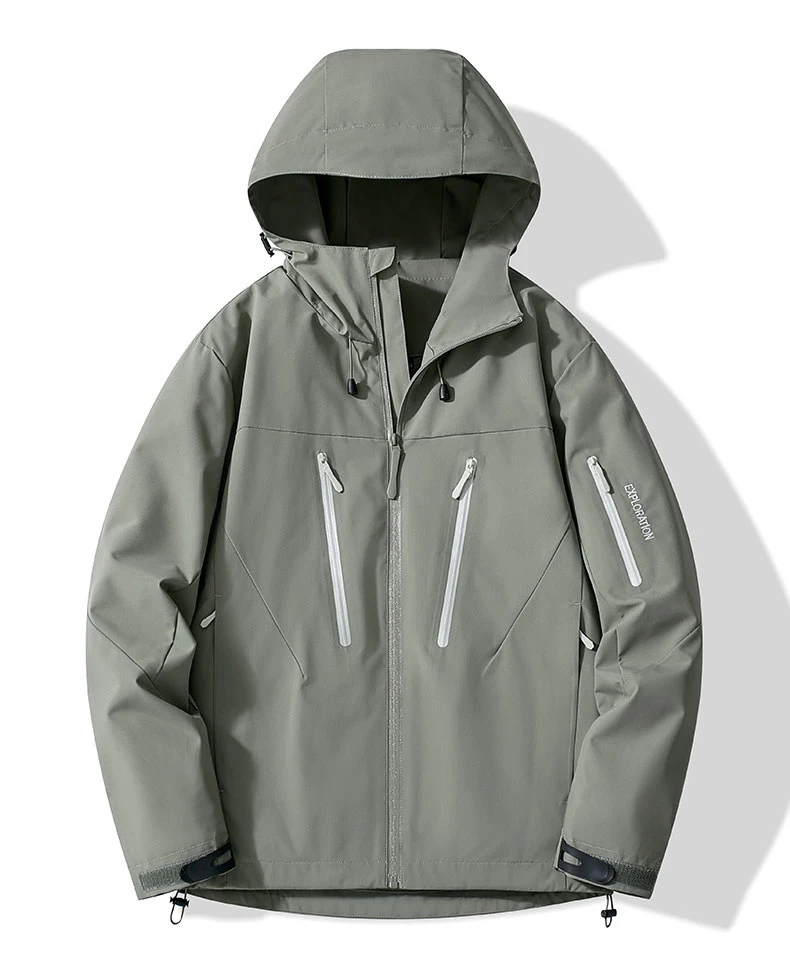 JNLN Unisex Regenmantel Wandern Camping Trekking Bergsteigen Wasserdichte Jacken Männer Frauen Outdoor Sportliche Winddichte Windjacke – Detail 13