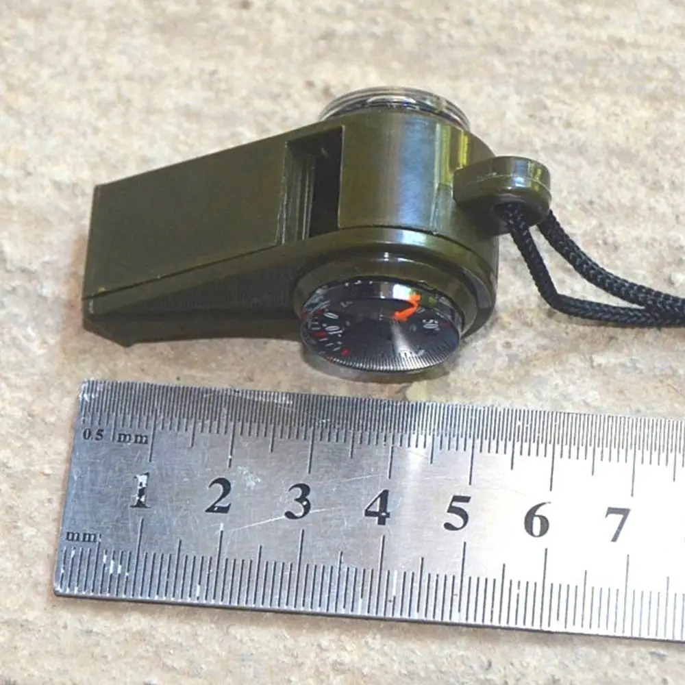 

Camping Hiking Accessories Navigation Carabiner Outdoor Whistle Compass Multifunction Whistle Mini Compass 3in1 4in1 Compass