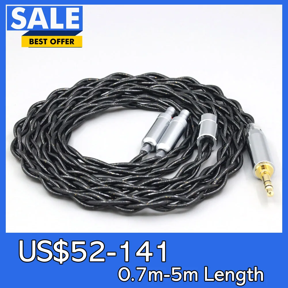 

99% Pure Silver Palladium Graphene Floating Gold Cable For Sennheiser HD800 HD800s HD820s HD820 Dharma D1000 LN008331