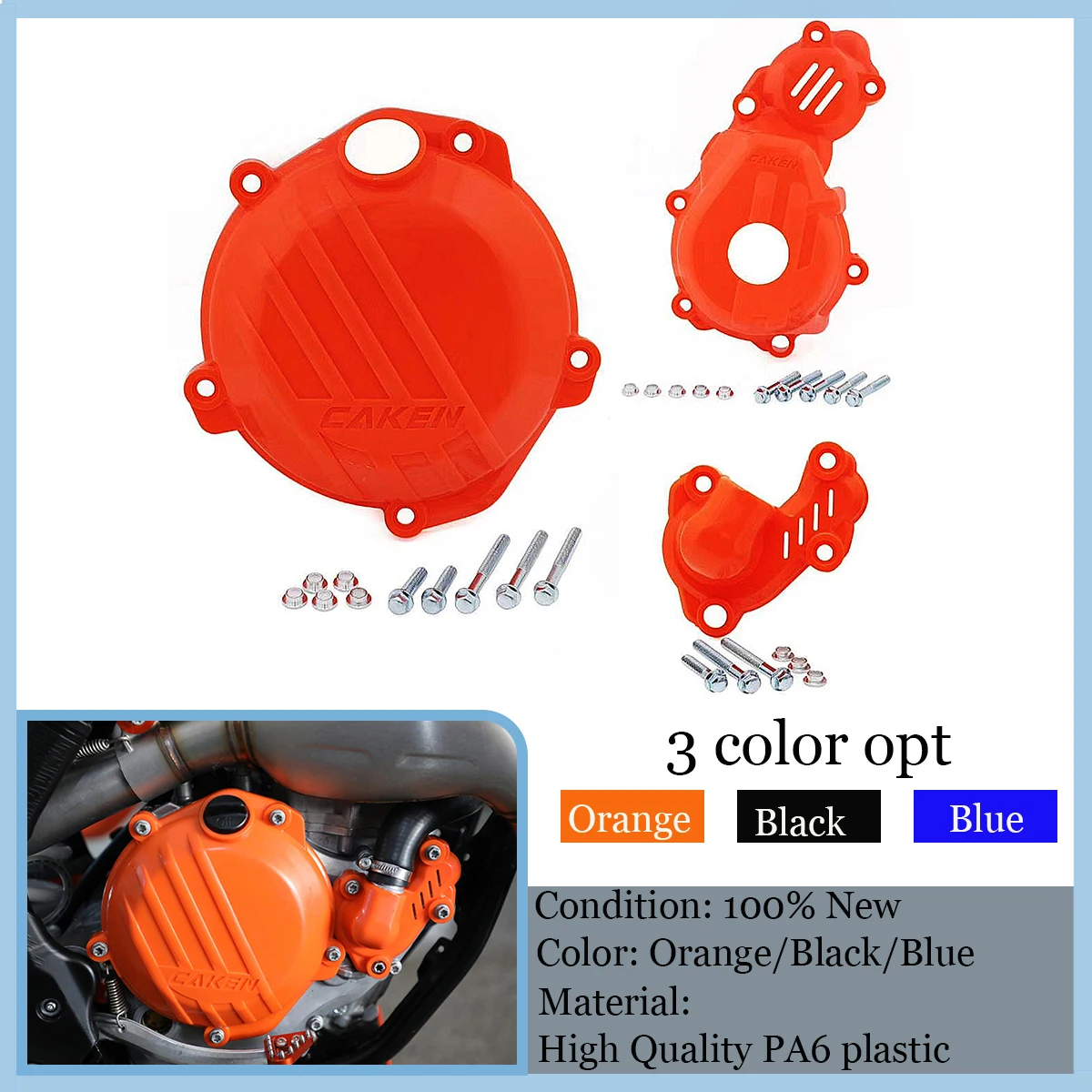 

Motorcycle Clutch Guard Ignition Water Pump Cover Protector For KTM EXC-F SX-F XC-F FC FE FX 250 350 2016 2017 2018 2019 2020