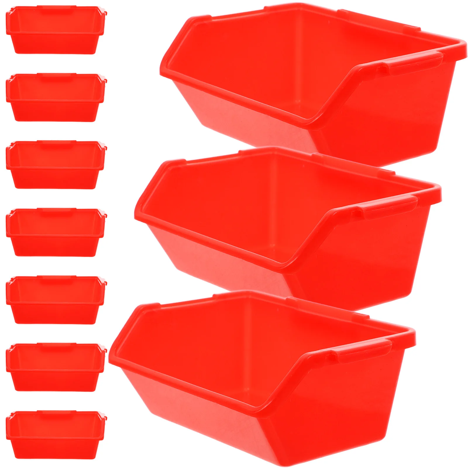 Plastic Storage Container with Compartments Clear Box for Organizing Small Items DIY Crafts Repair Kits Stackable Space