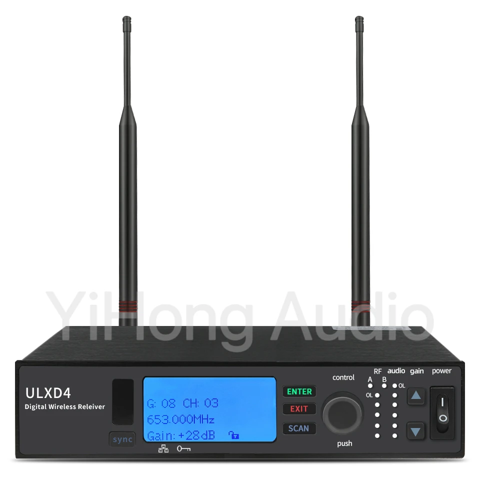 ULXD4-KSM9 Wireless Microphone System UHF Condenser Metal Handheld Professional True Diversity Long Distance Stage performances