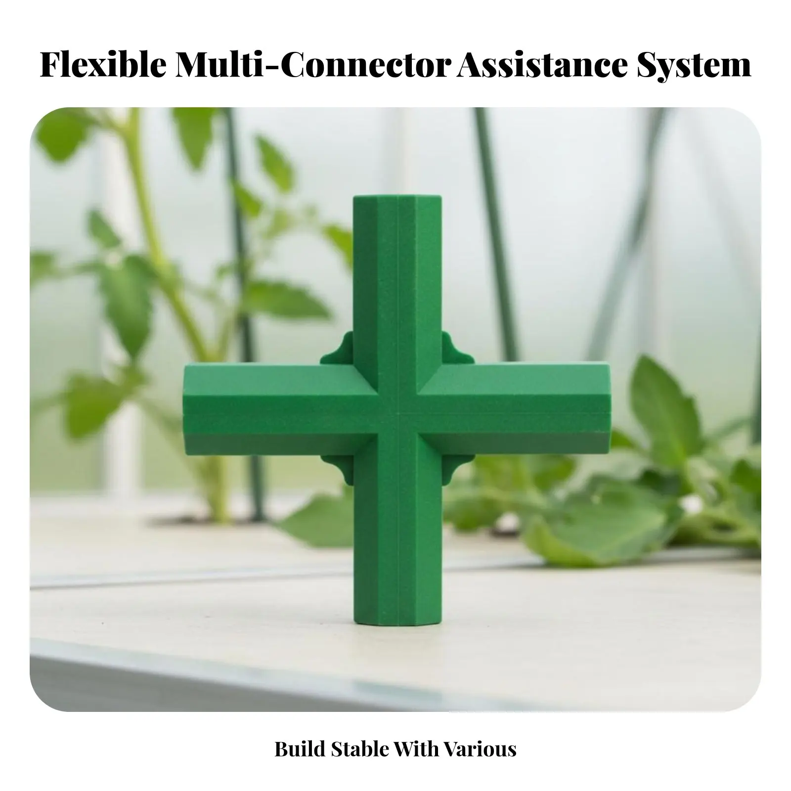 

Rotating Stake Joint Adjustable Angle Garden Stake Connector Kit Sturdy adaptable for Backyard