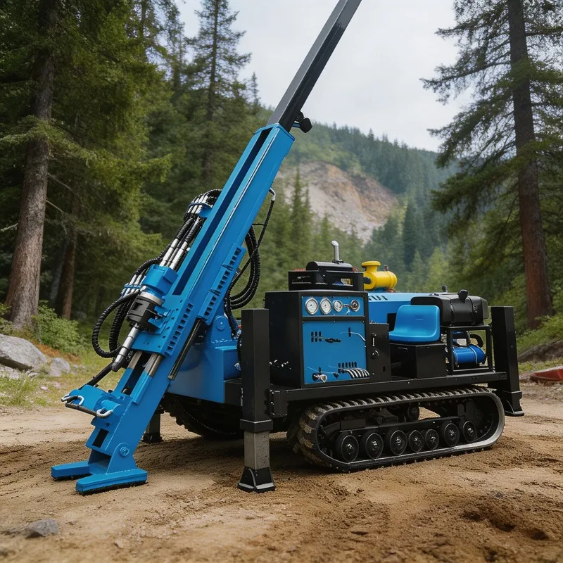Remote Field Core Sampling Portable Skid Type Hydraulic Diamond Core Drill For Geological Mapping Customized