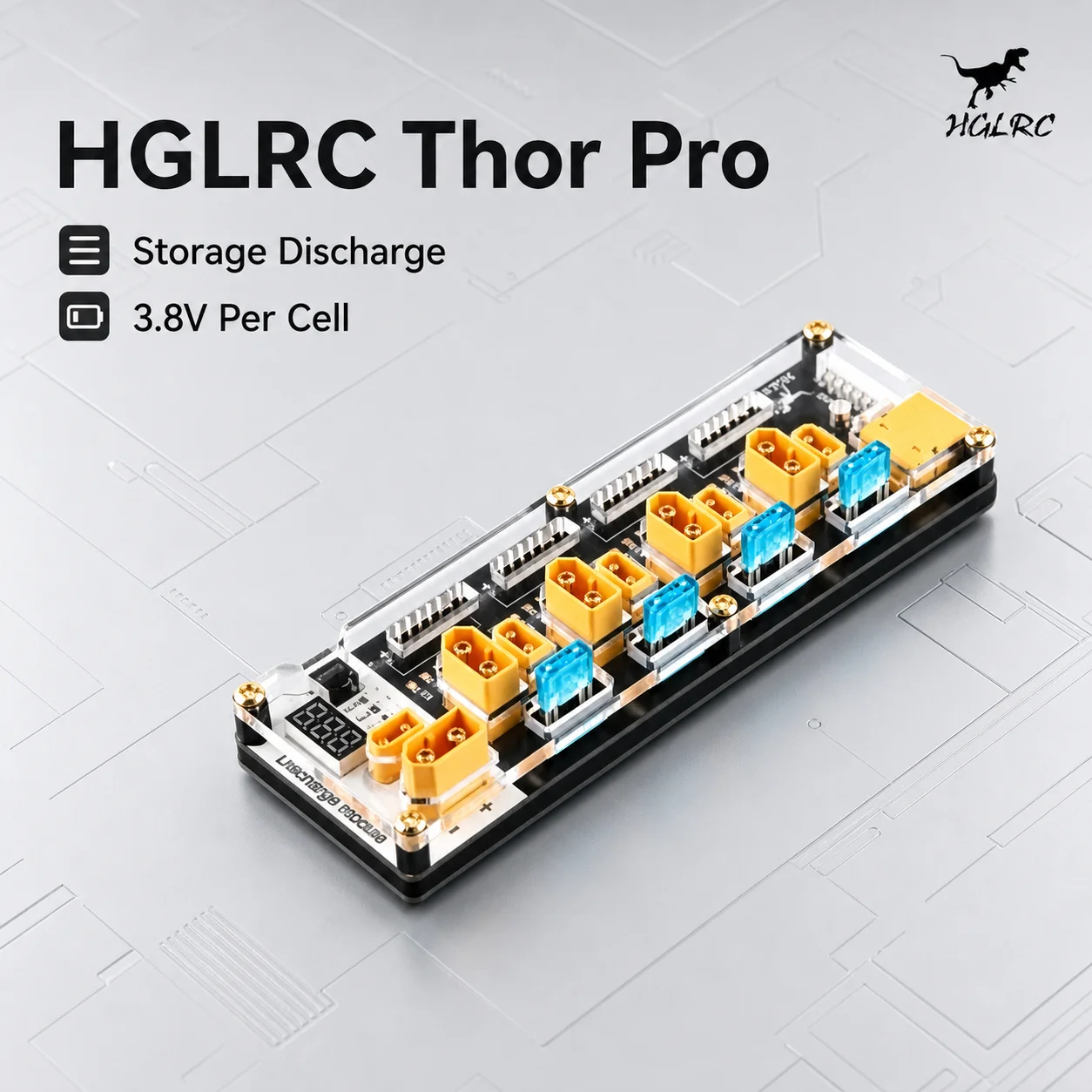 HGLRC Thor Pro LiPo Parallel Charging Board 40A XT60 XT30 2-6S Battery Balancer Discharger For HOTA D6 Pro P6 FPV Charger Board