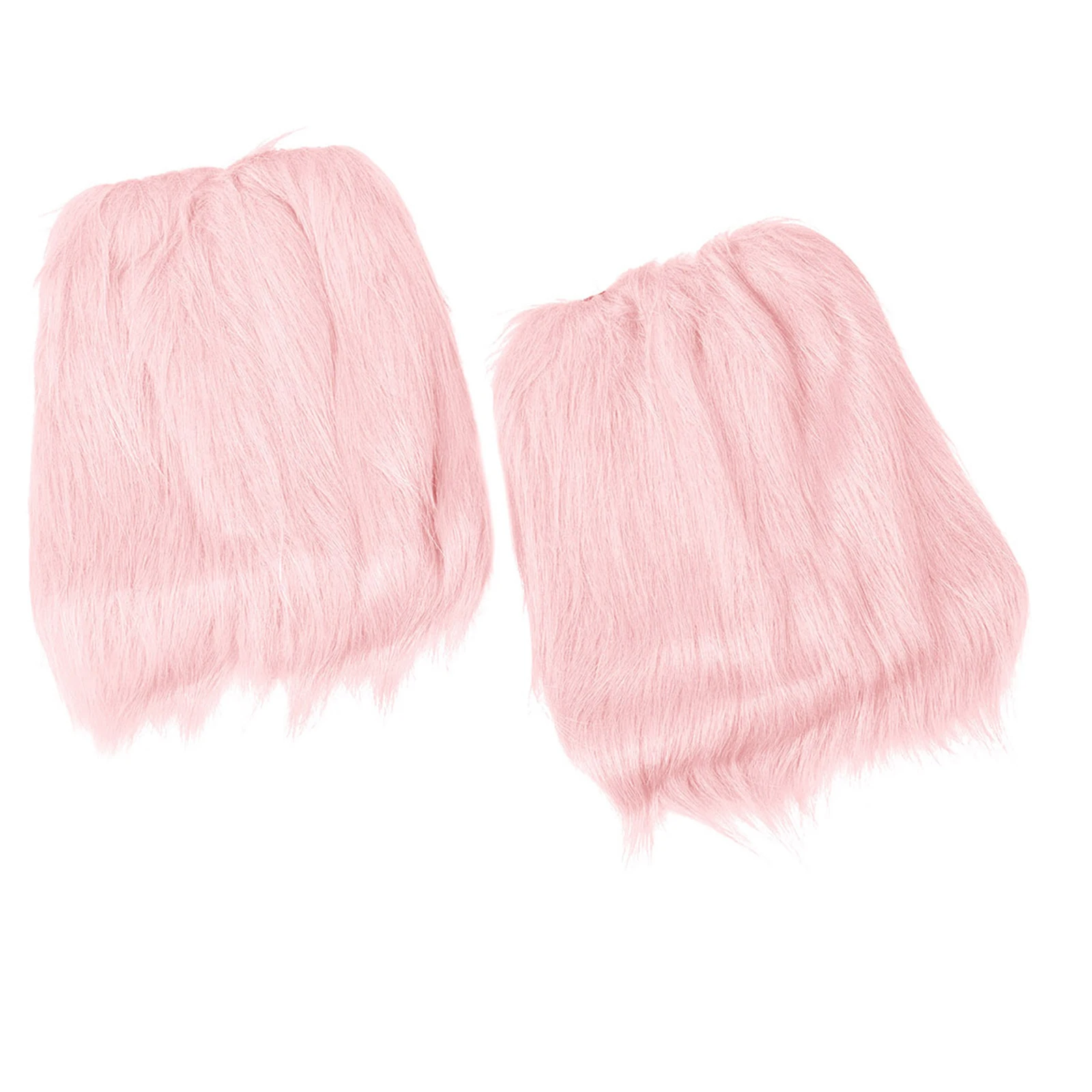 Baby Kids Girls Winter Soft Faux Fur Fuzzy Leg Warmers Plush Furry Boot Cuffs Covers Boots Sleeves for Christmas Party Costume