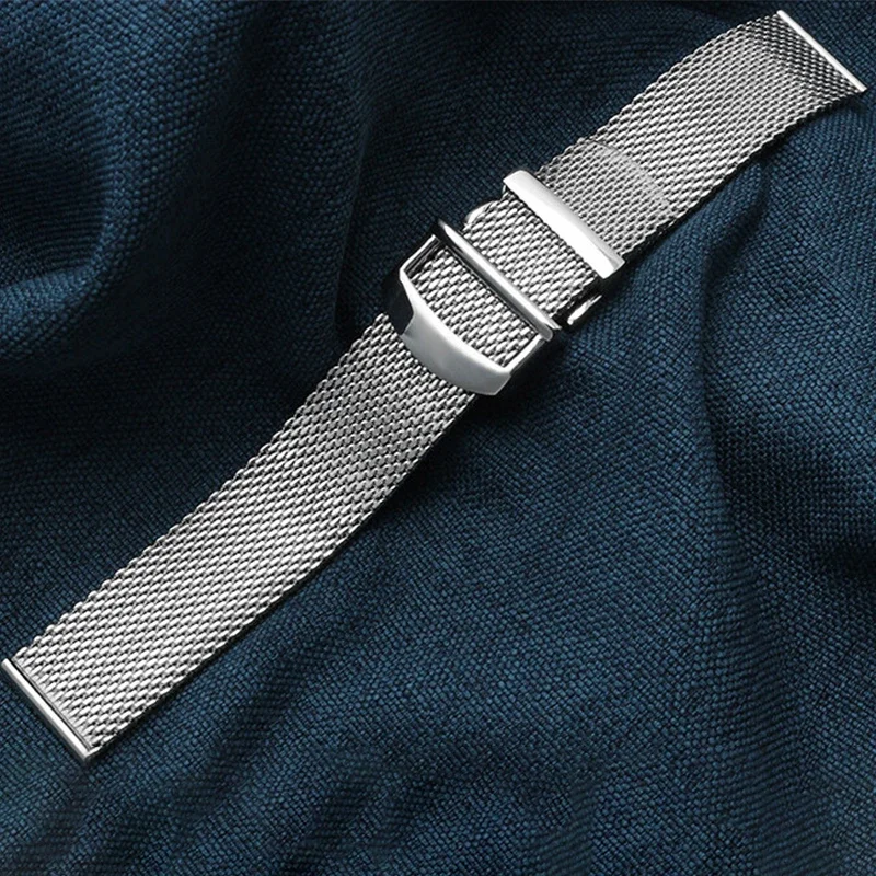 Milanese Stainless Steel Watch Band for IWC PORTOFINO PORTUGIESER Bracelet Metal Mesh Watch Band 20mm22mm Wristband Accessories