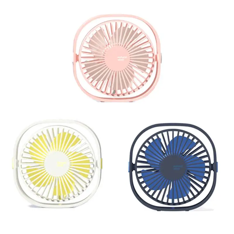 

Small Desk Fan 360 Degree Rotating Quiet Cooling Fan Home Office USB Rechargeable Table Mini Fan Strong