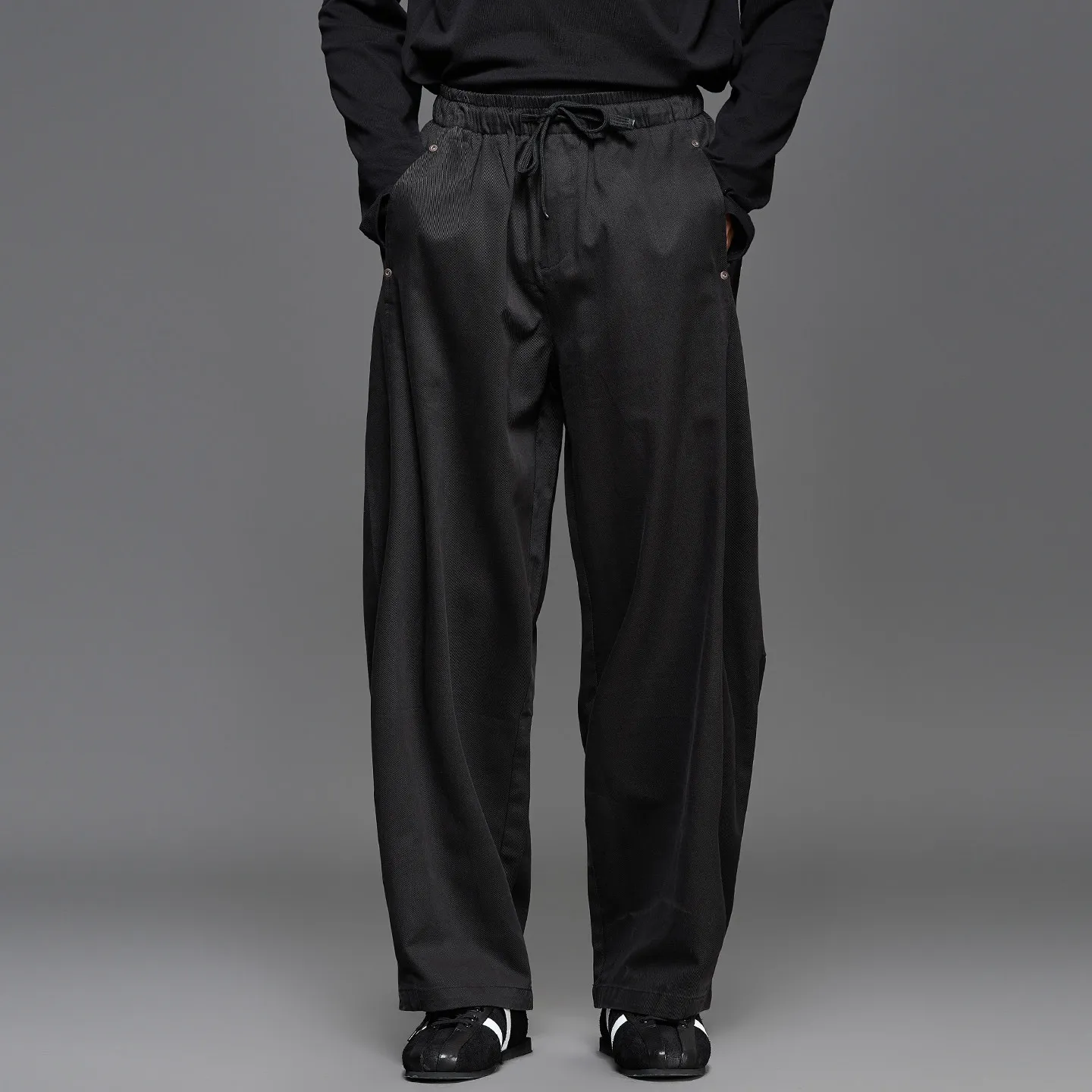 High Quality Washed Cotton Japanese-Style Retro Loose Wide Leg Matchet Pants Men's Straight Fashion All-Matching Simple Trousers