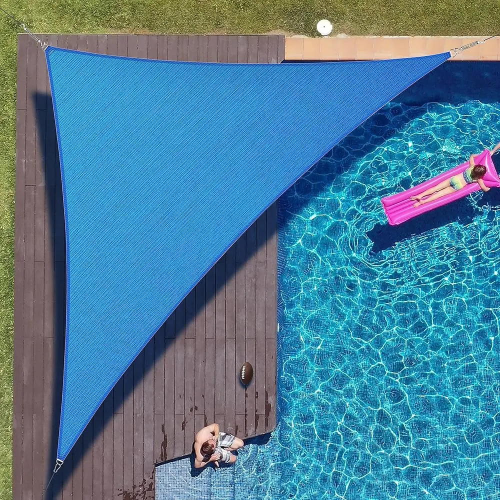 

Солнцезащитный тент-парус CTAPRT16 из сетчатой ткани, 16' x 16' x 22.6', синий, прямоугольный, с защитой от УФ-излучения UPF50 - Коммерческое использование