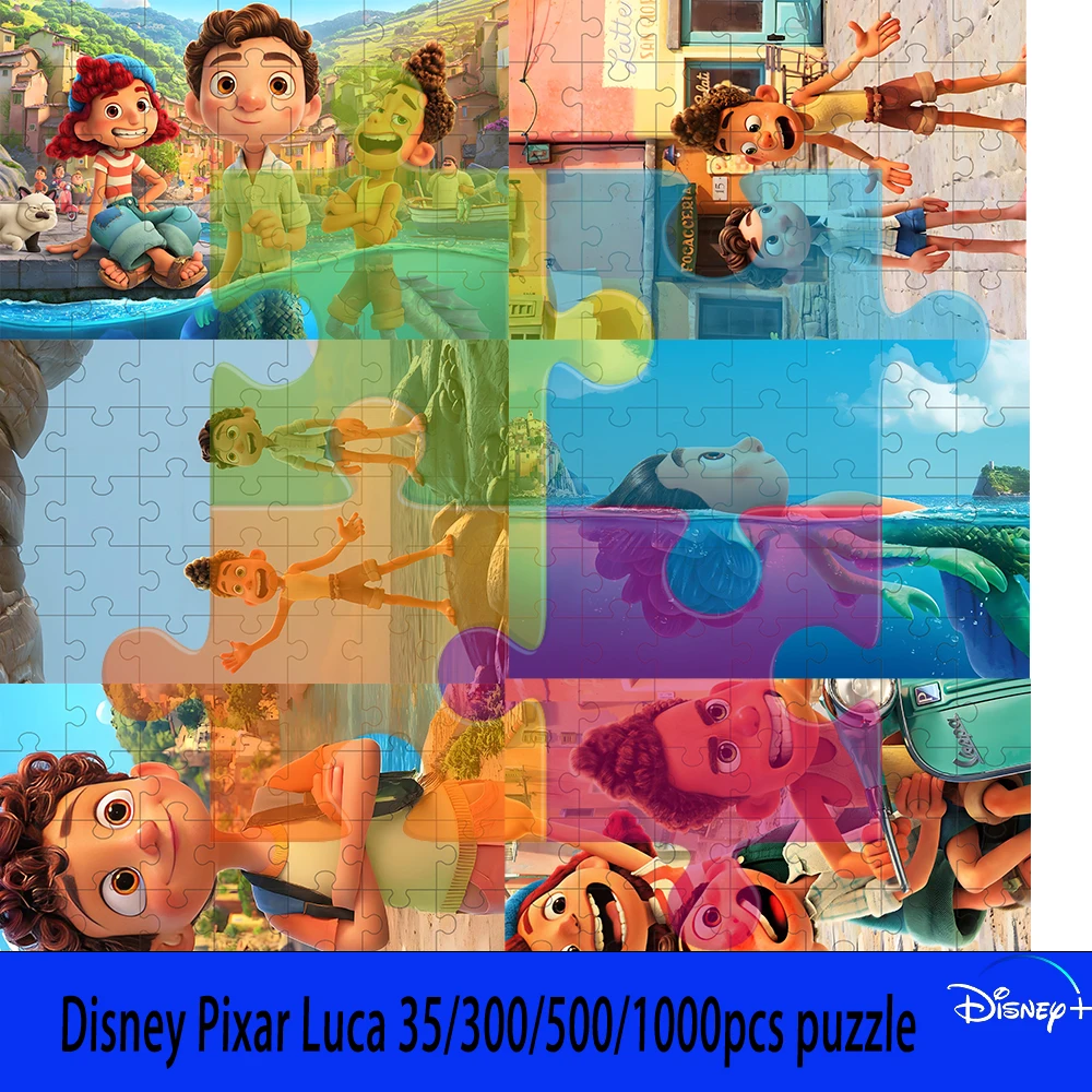 

Disney Pixar Luca 35/300/500/1000pcs puzzle wooden onePiece Puzzles for Adults childrenEducational Toys Gifts