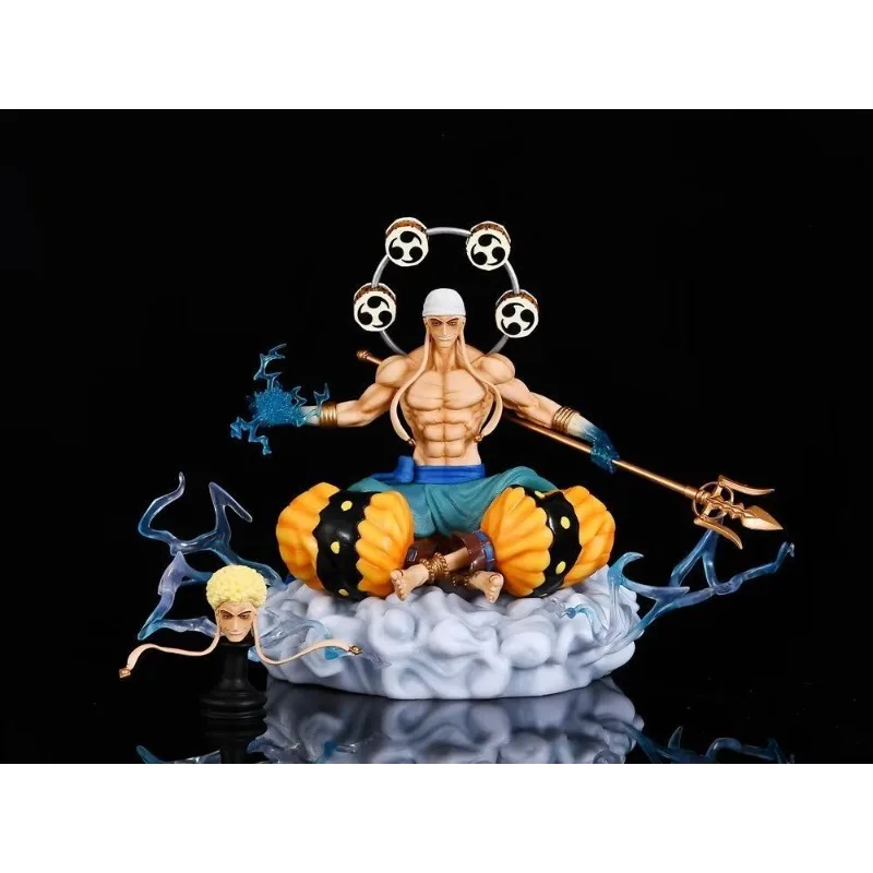 Anime One Piece BT Sitting Position Thor Enel Cephalic Eagle Luminous Statue PVC Action Figure Collectible Model Toy Boxed