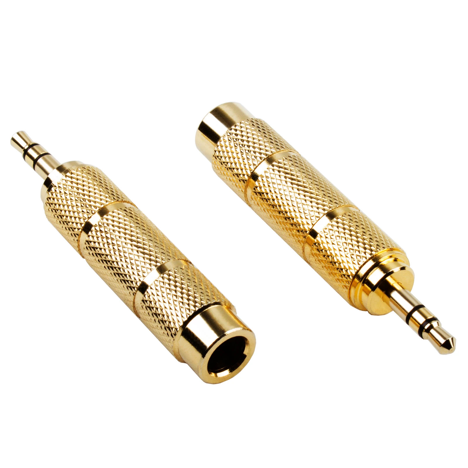 

yinyu 3.5mm to 6.35mm Gold Plated Stereo Adapter - 1/8" Jack Converter for Guitar, Headphones & Audio Equipment