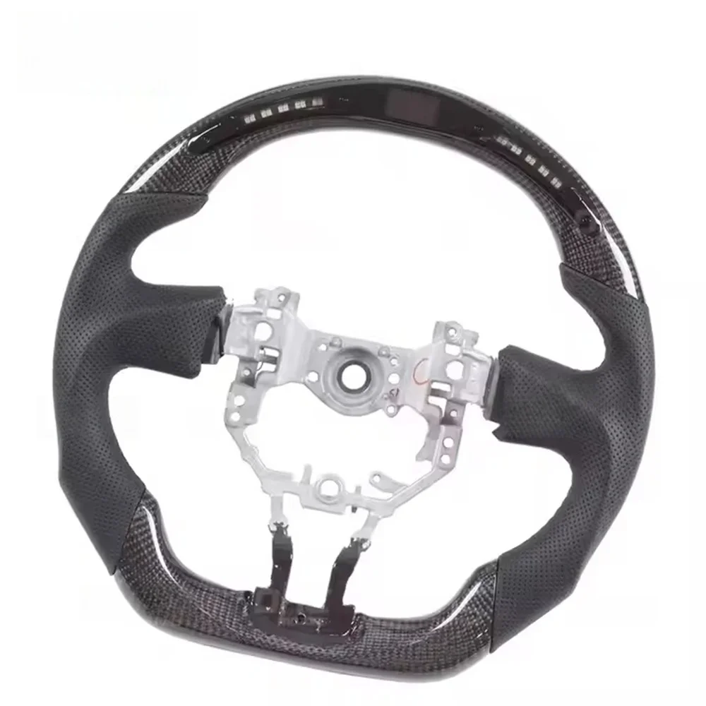 High qualitySteering Wheel for Subaru Legacy Outback STT STI WRX 86 BRZ FRS 2015-2021 Premium  ized Carbon Fiber LED Car St