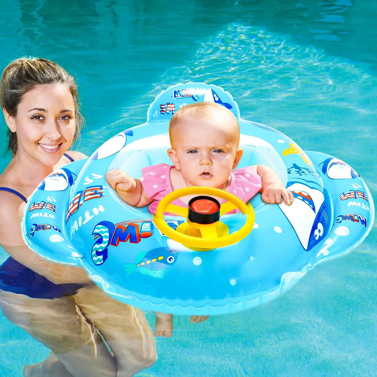 Inflatable Children Swimming Ring Toys Water Play Game Seat Bathtub Float Toddler Swim Circle Summer Fun Pool Summer Beach Party