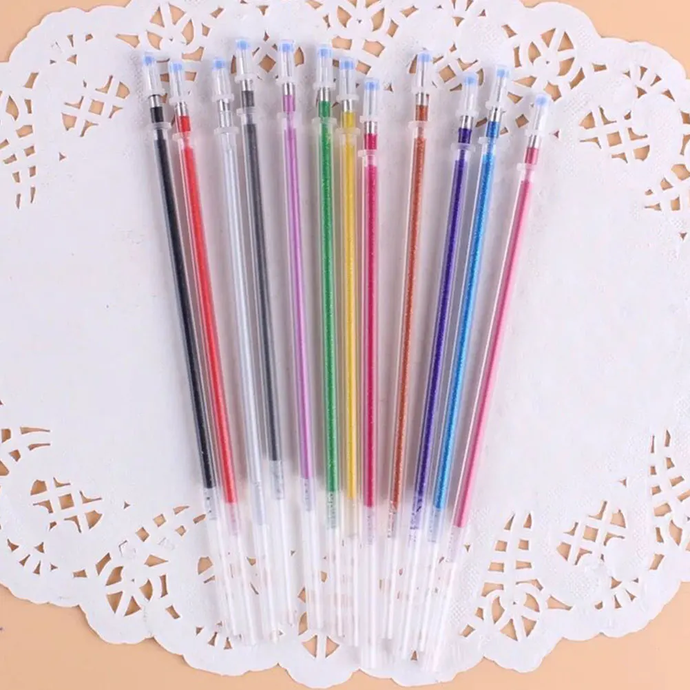 

48 Pcs Color Gel Refill Pen Replacement Refills Ink Colored Colorful Ballpoint Erasable