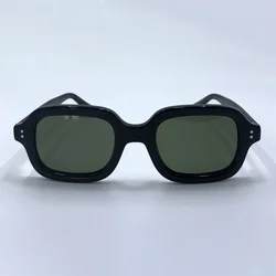 New Trendy Fashion Women's Sunglasses Small Square Frame Eyeglasses Men Vintage Outdoor Handmade Acetate Sunshade Glasses
