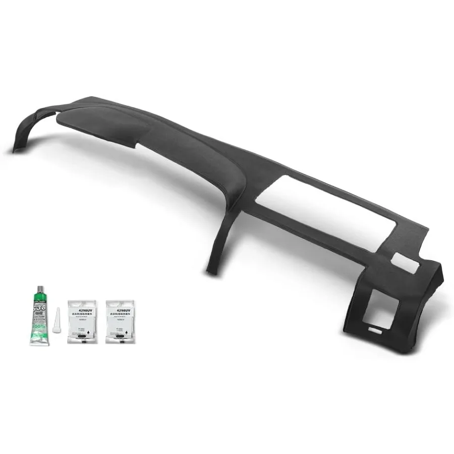 

PIT66 Dash Cover Dashboard Panel with Adhesive for Chevy Silverado and GMC Sierra 2007-2013 Vehicles Dual Glovebox Style Interi