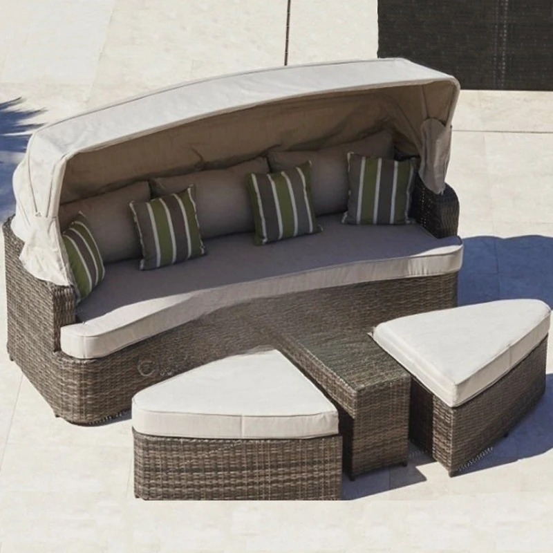 

Outdoor Bed Pool Large Round Bed Sofa Combination