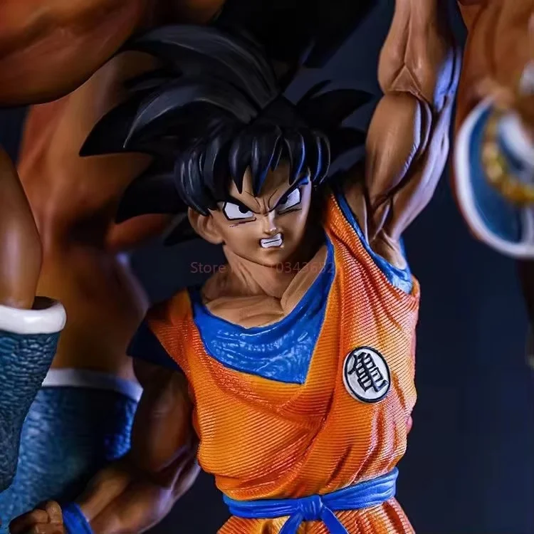 23cm Dragon Ball Figurki Son Goku Figurki Goku Lifts Up Nappa Figurka Pvc Statuetka Anime Model Kolekcja Sypialnia Dekoracja Zabawki
