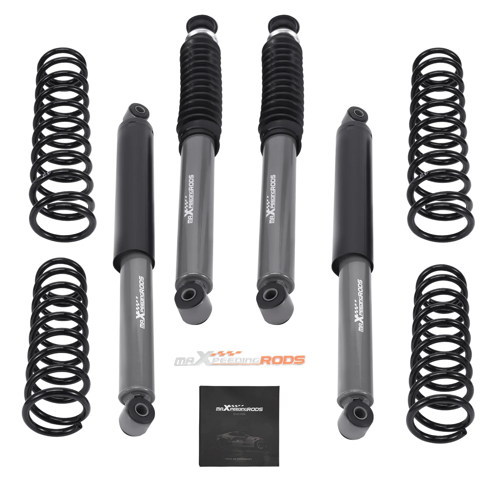 

MaXpeedingrods New Suspension Lift Kit for Gen 3 (98-18) Suzuki Jimny with Rubber Bushings 2" Lift Front/Rear Retrofit/Upgrade