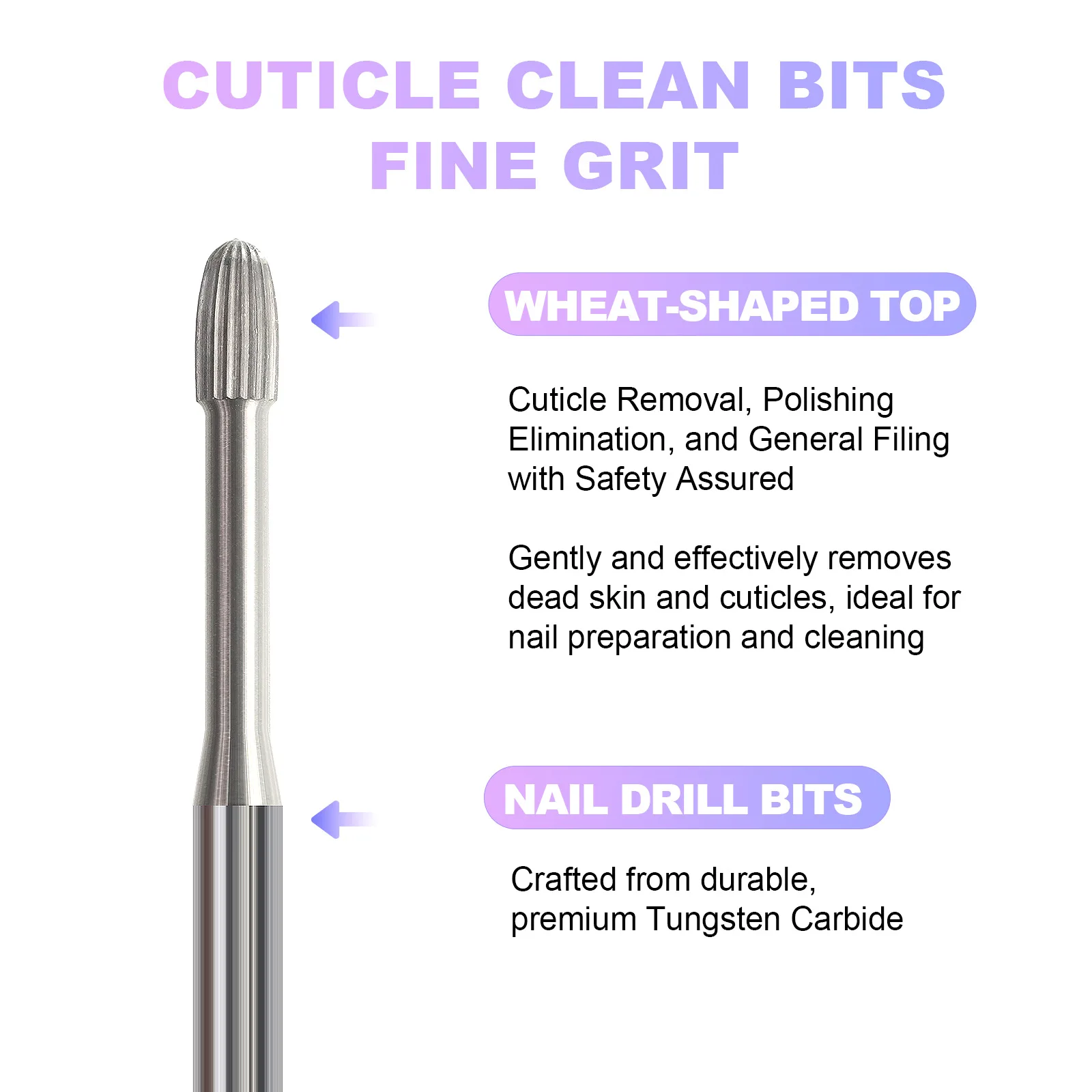 1Pcs Tungsten Carbide Nail drill Bit Burr Nail Milling Cutter for Manicure Machine Electric Nail Files Accessories Tools