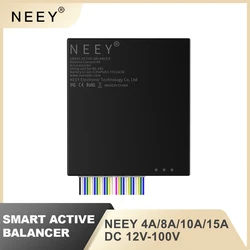 NEEY 4A 8A 10A 15A Smart Active Balancer 3S-24S DC12V-100V Lifepo4 / Li-ion/ LTO Battery Energy equalization