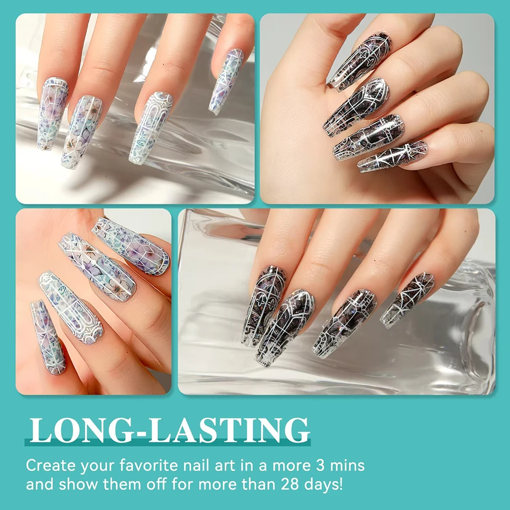 Vendeeni TPO HEMA FREE Transferfolie Gel-Nagellack Semi-Permanent UV LED Soak Off Gel-Lack Stempelkleber Nagelgel – Detail 6
