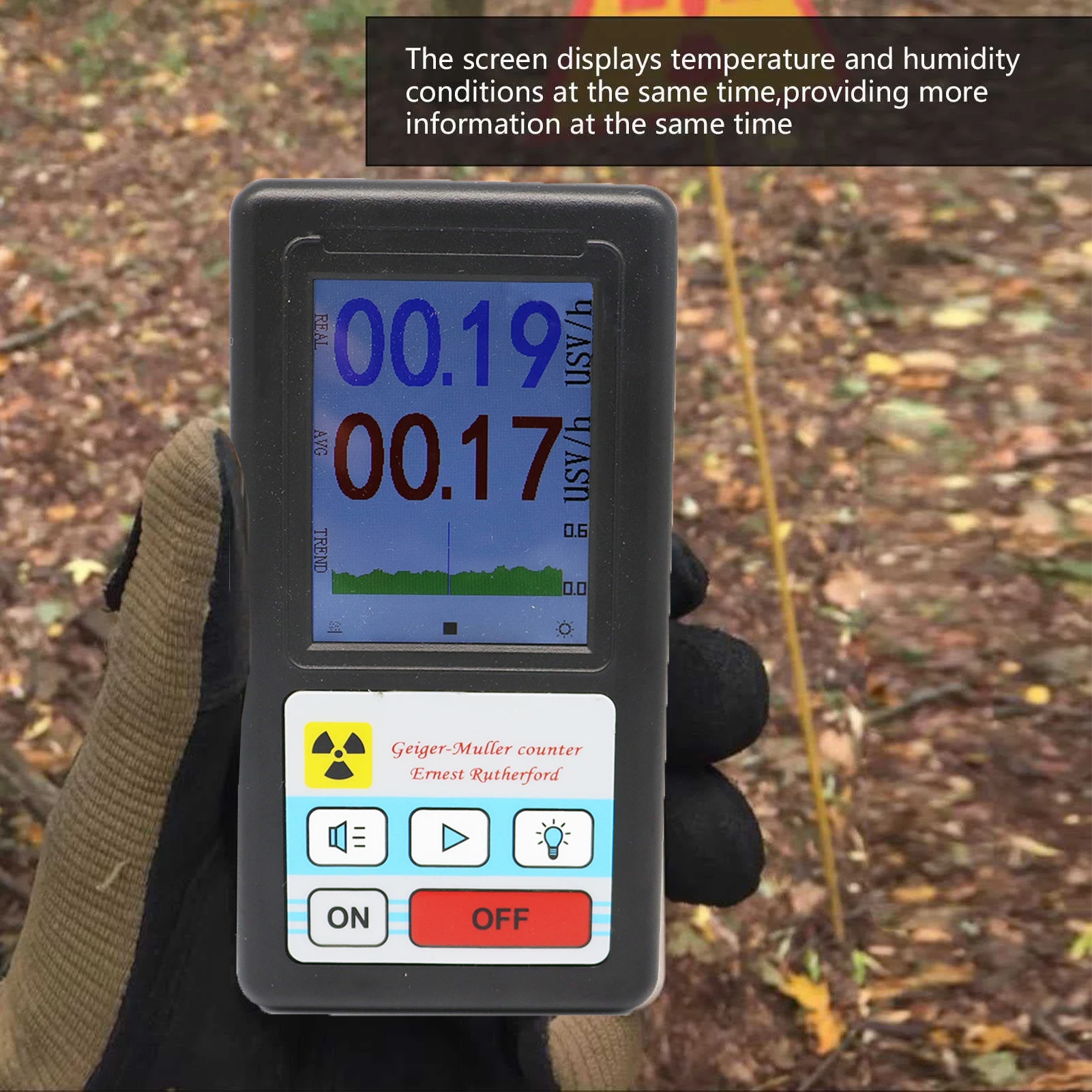 BR-6 Geiger Counter Nuclear Radiation Detector Dosimeter Alpha Gamma Radiation Dosimeter Electromagnetic Radiation Detector