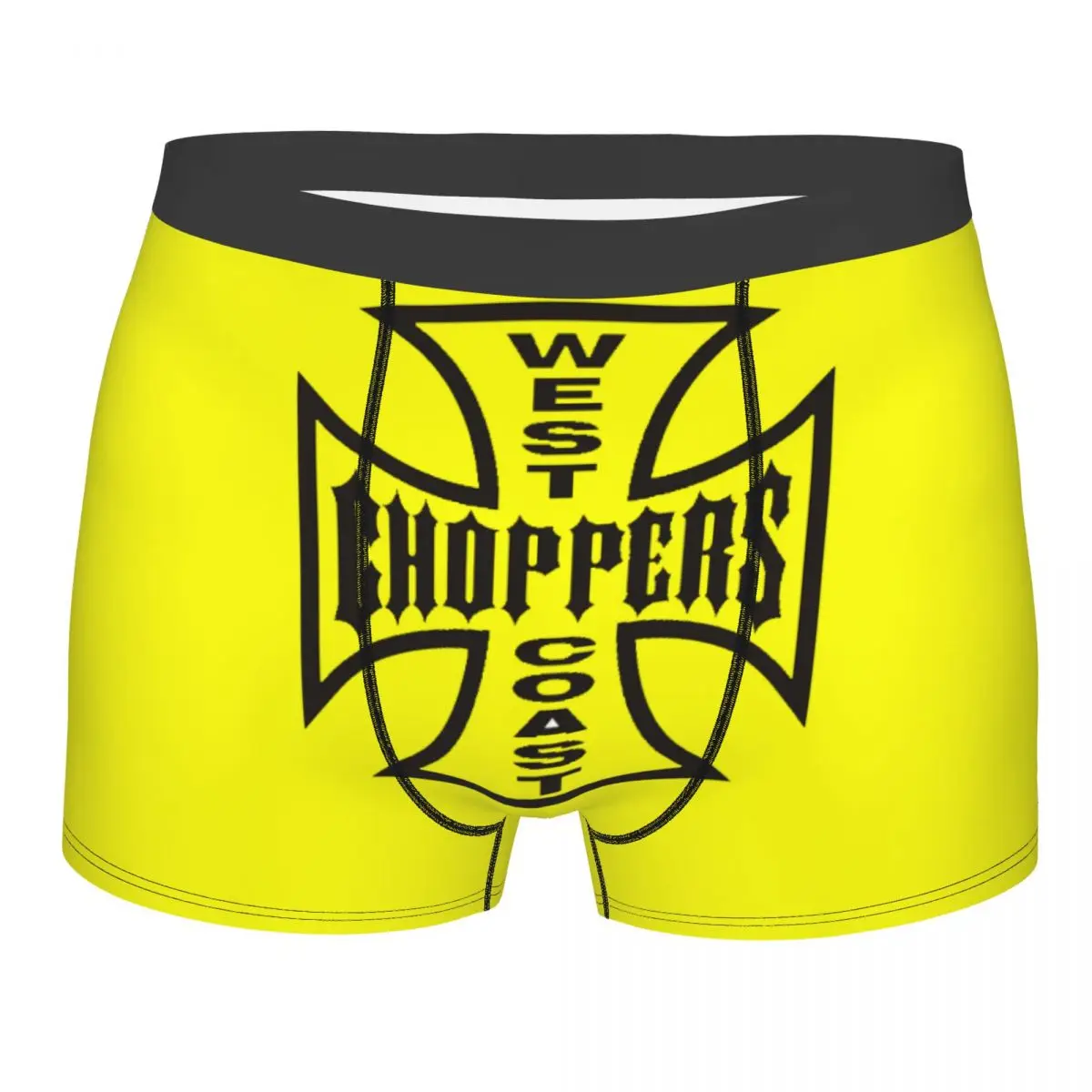 Male Cool West Coast Iron Chopper Cross Underwear Boxer Briefs Stretch Shorts Panties Underpants