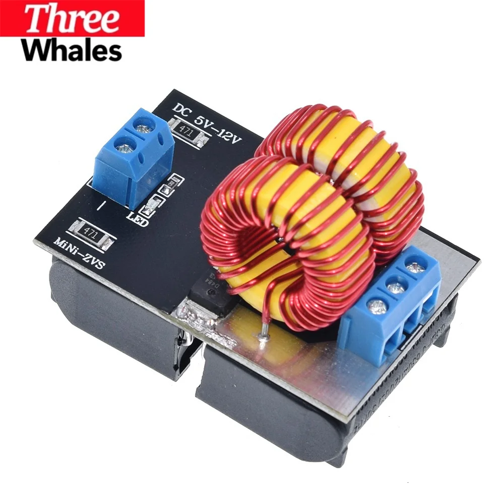 THR  Mini ZVS Low Voltage Induction Heating Power Supply Module DC 5-12V Induction Heating board for induction Heating With Coil