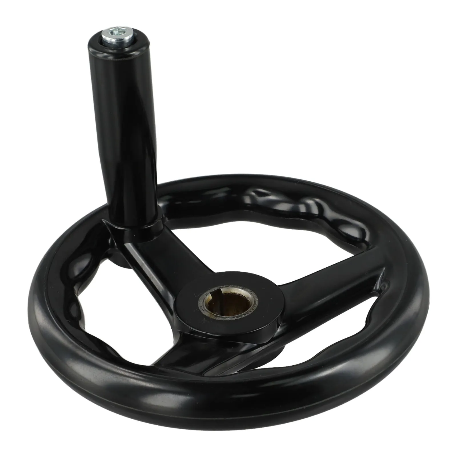 

1pc Milling Hand Wheel Round Hand Wheel 3 Spoke Hand Wheel 12*125mm 16*160mm 18*200mm Black For Lathe Milling Machine Handwheel