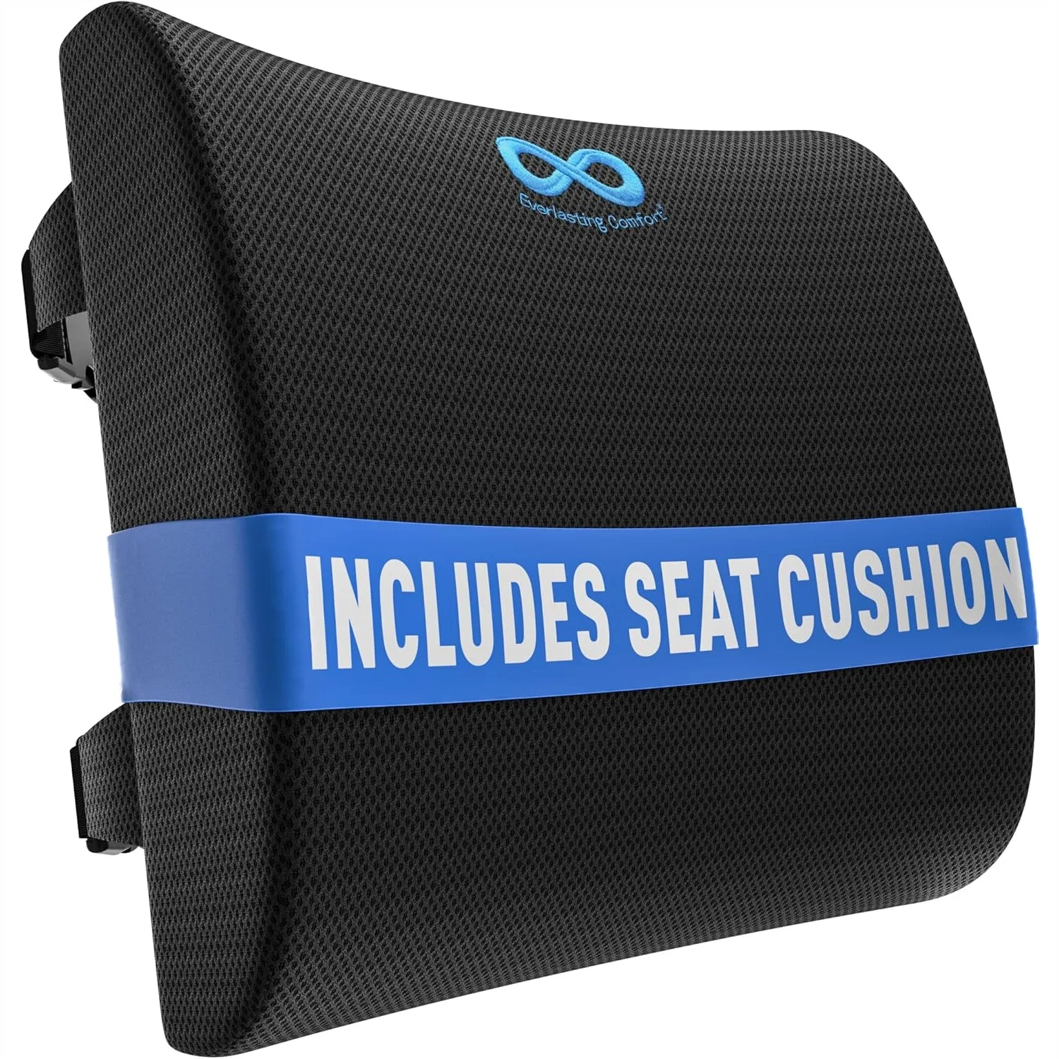 

Lumbar Support Pillow for Office Chair with Memory Foam for Posture and Back Pain Relief, Adjustable Straps for Gaming Desk Car