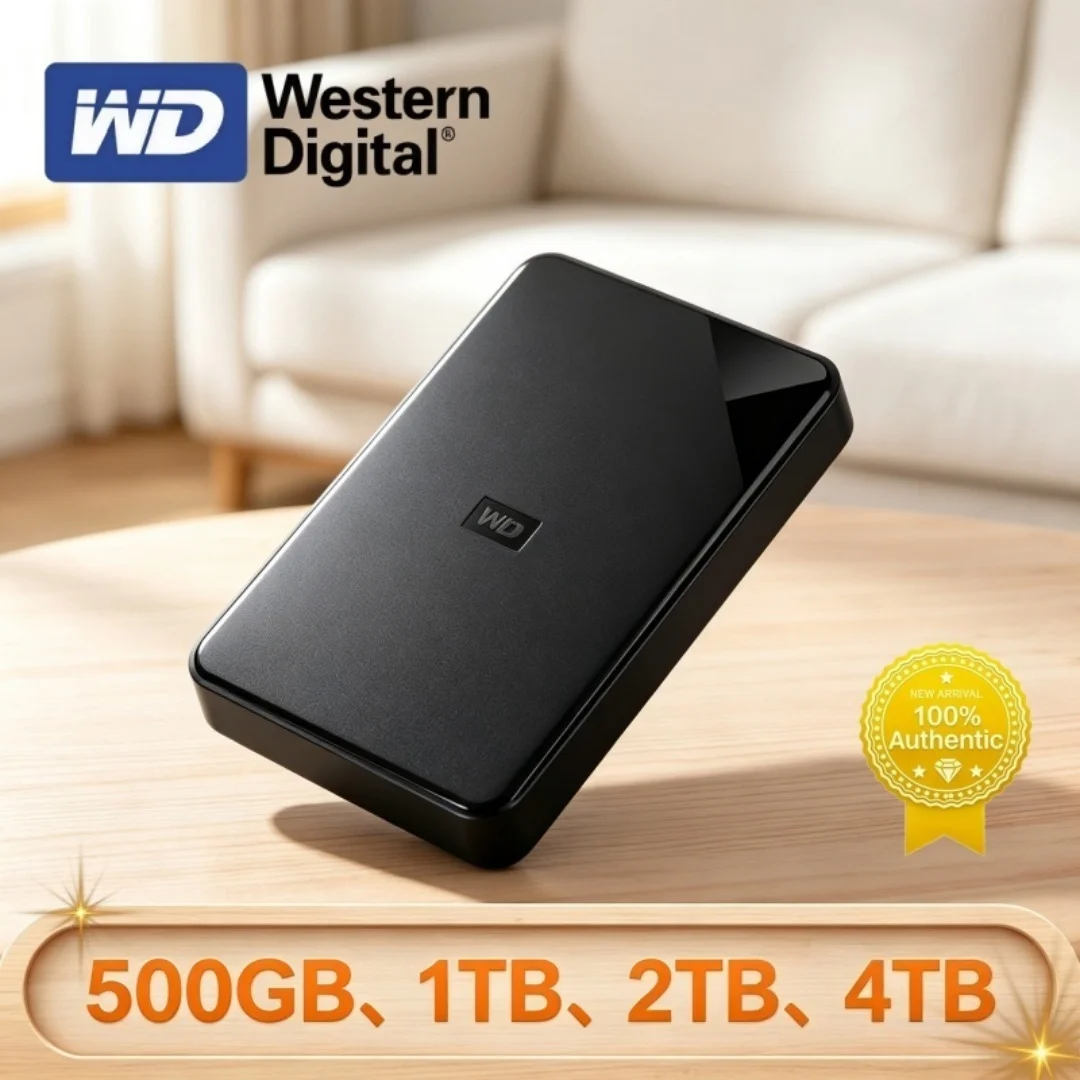 Western Digital WD Elements 5TB 4TB 2TB 1TB 2.5" Portable Hard Drive HDD USB3.0 External Hard Disk For Desktop PC Laptop
