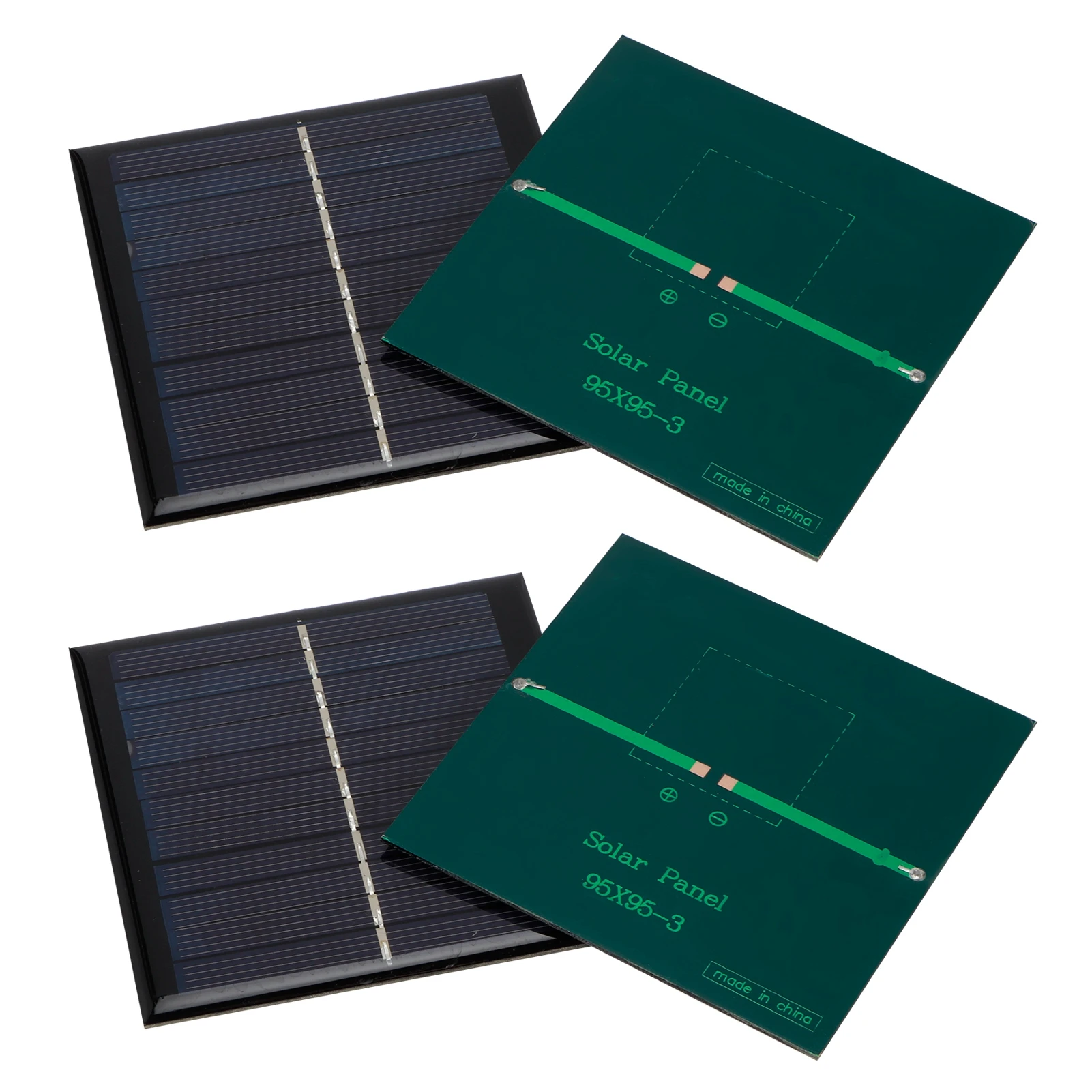 4Pcs 1W 5.5V Micro Solar Panels High Conversion Rate Solar Cell Module 95 x 95mm Solar Panels Module Solar Panels Module