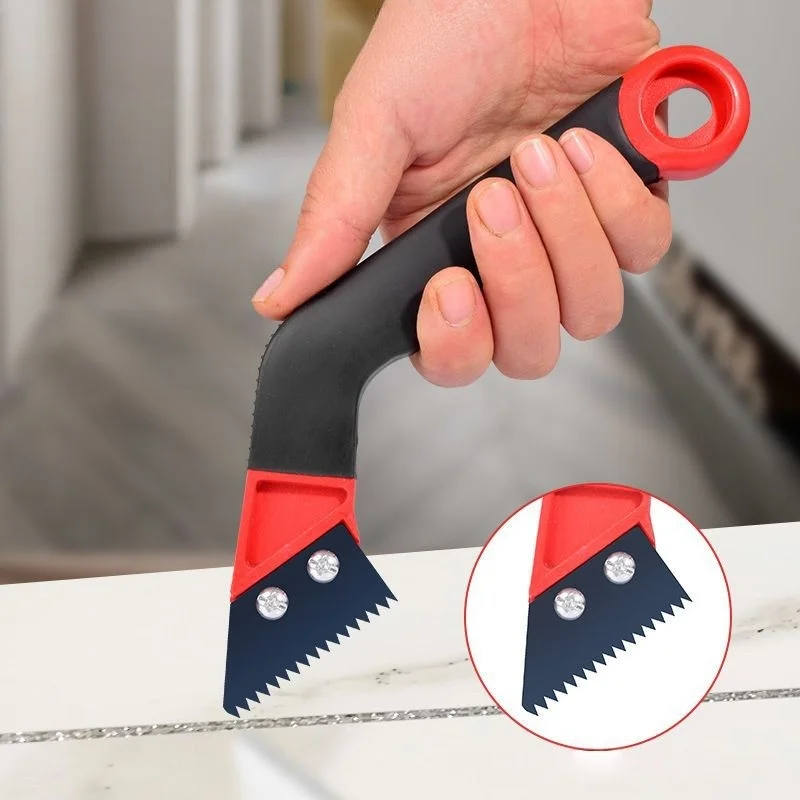 Serrated Grout Saw Tile Gap Cleaner Grout Removal Tool for Ceramic Tile Floor Wall Joint Seam Cleaning Hand Tool
